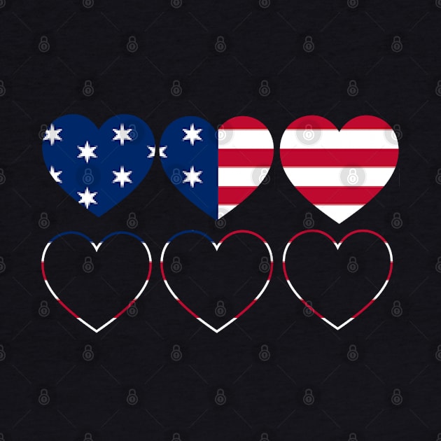 heart-shaped United States flag logo by Whisky1111